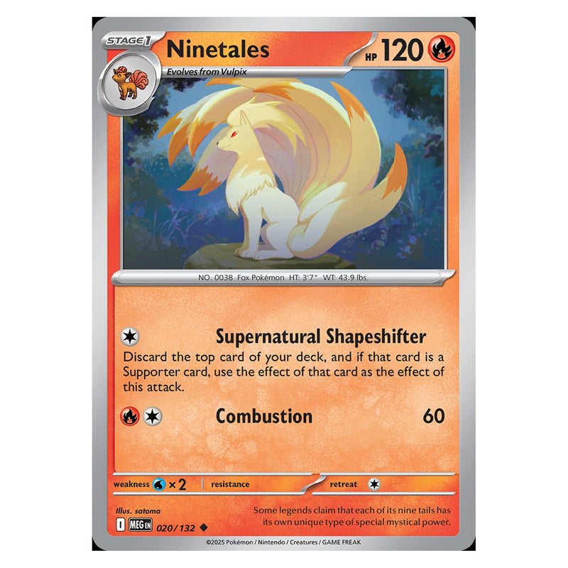 Ninetales - 020/132 - Uncommon (Mega evolution base)