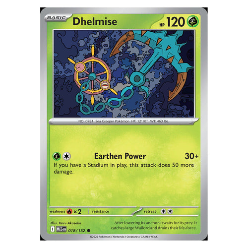 Dhelmise - 018/132 - Common (Mega evolution base)