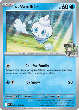 N's Vanillite — Ascended Heroes