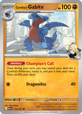 Cynthia's Gabite — Ascended Heroes