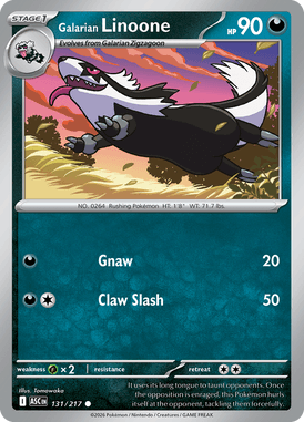 Galarian Linoone — Ascended Heroes
