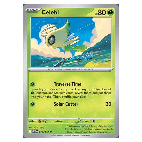Celebi - 012/132 - Uncommon (Mega evolution base)