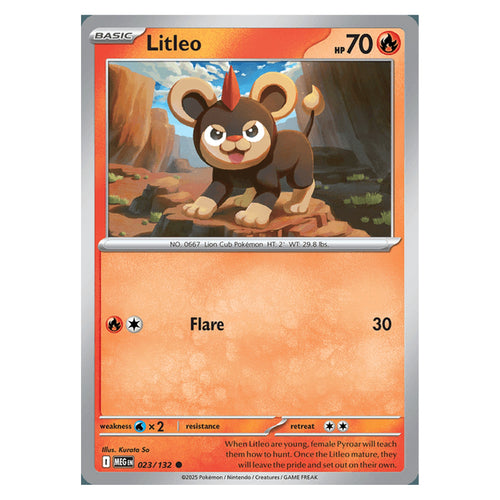 Litleo - 023/132 - Common (Mega evolution base)