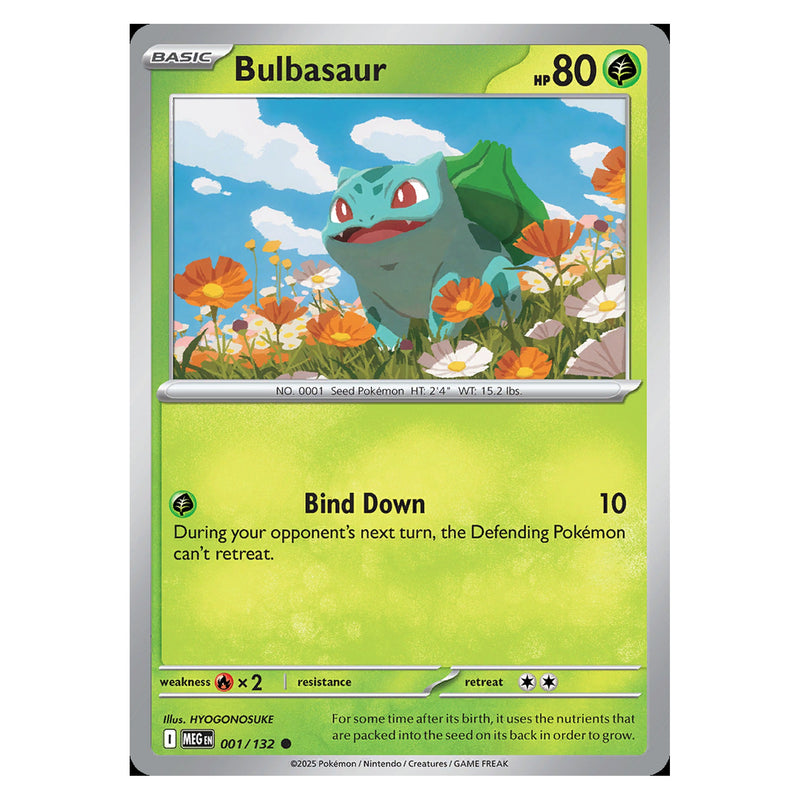 Bulbasaur - 001/132 - Common (Mega evolution base)