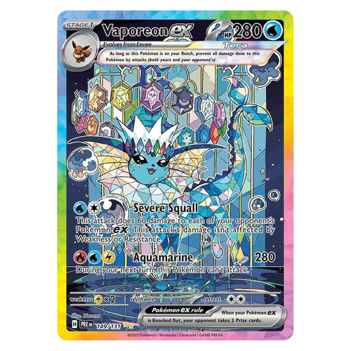 Vaporeon Ex 149/131 Pokemon Prismatic Evolutions