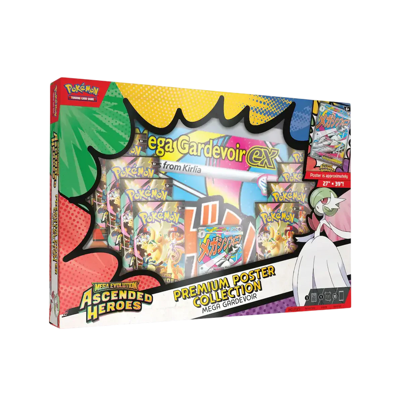Pokémon TCG Ascended Heroes Poster Collection Mega Gardevoir ex
