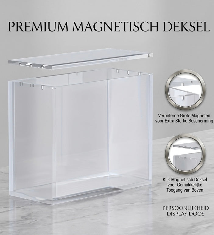 Acrylic Display Case voor Elite Trainer Box (ETB) – Magnetisch Deksel, 5 mm