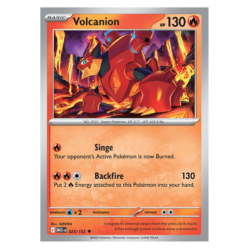 Volcanion - 025/132 - Uncommon (Mega evolution base)