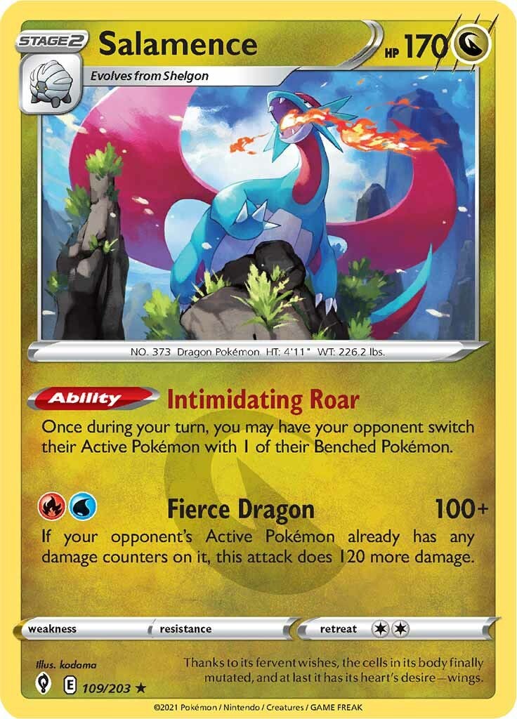 SWSH07: Evolving Skies #109/203 Salamence