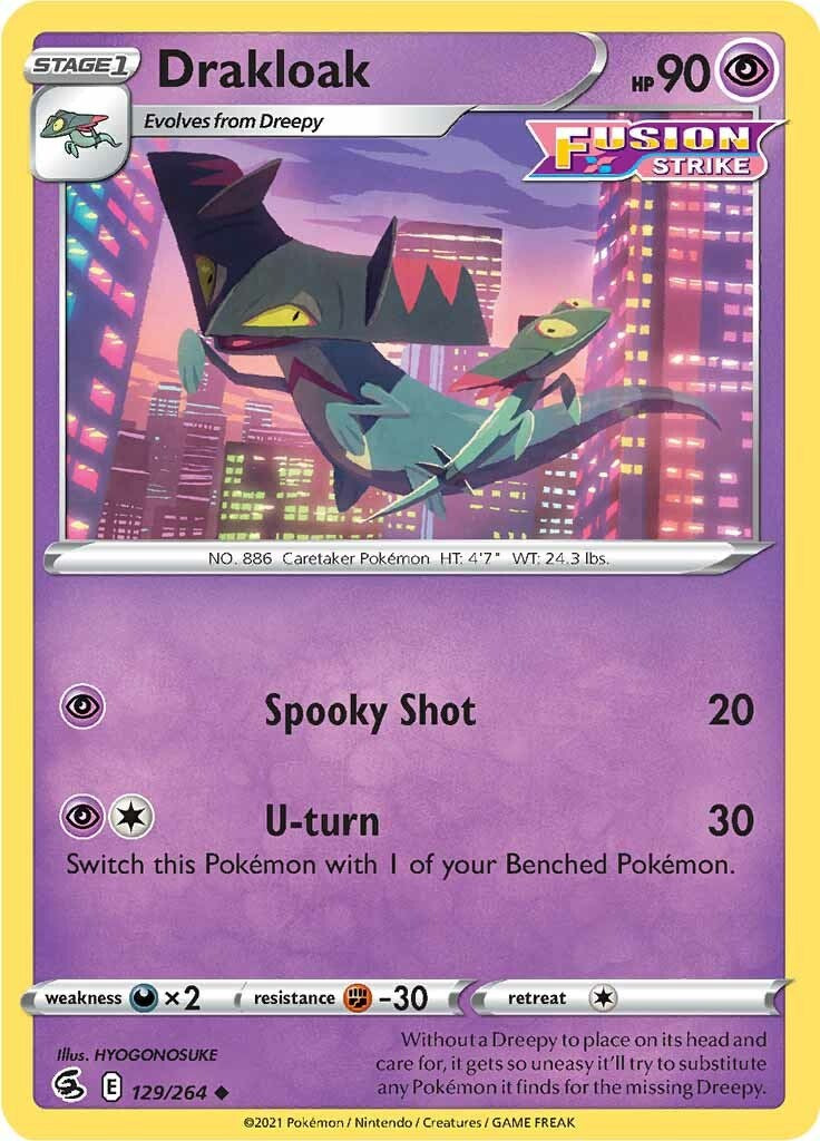SWSH08: Fusion Strike #129/264 Drakloak
