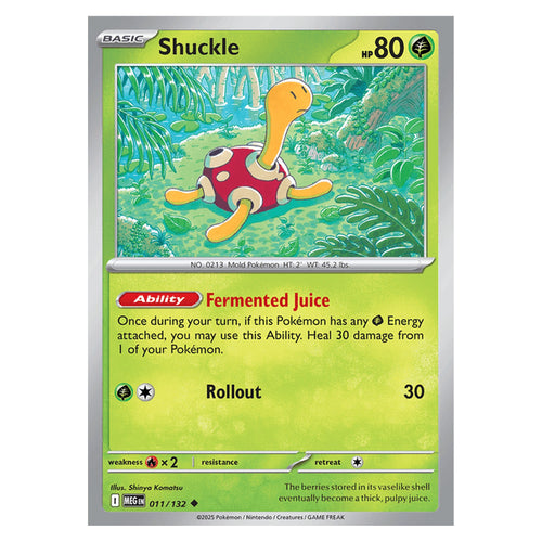 Shuckle - 011/132 - Uncommon (Mega evolution base)