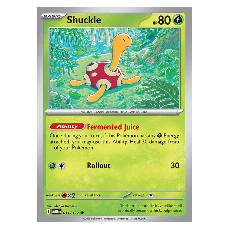 Shuckle - 011/132 - Uncommon (Mega evolution base)