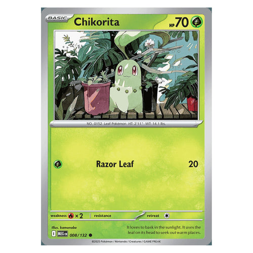 Chikorite - 008/132 - Common (Mega evolution base)