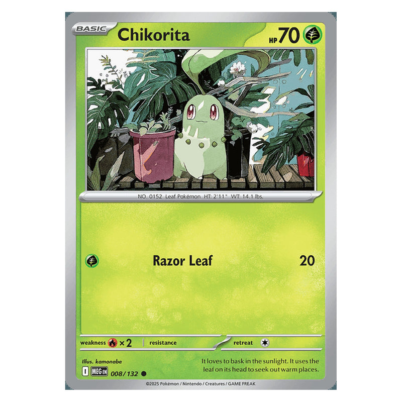 Chikorite - 008/132 - Common (Mega evolution base)