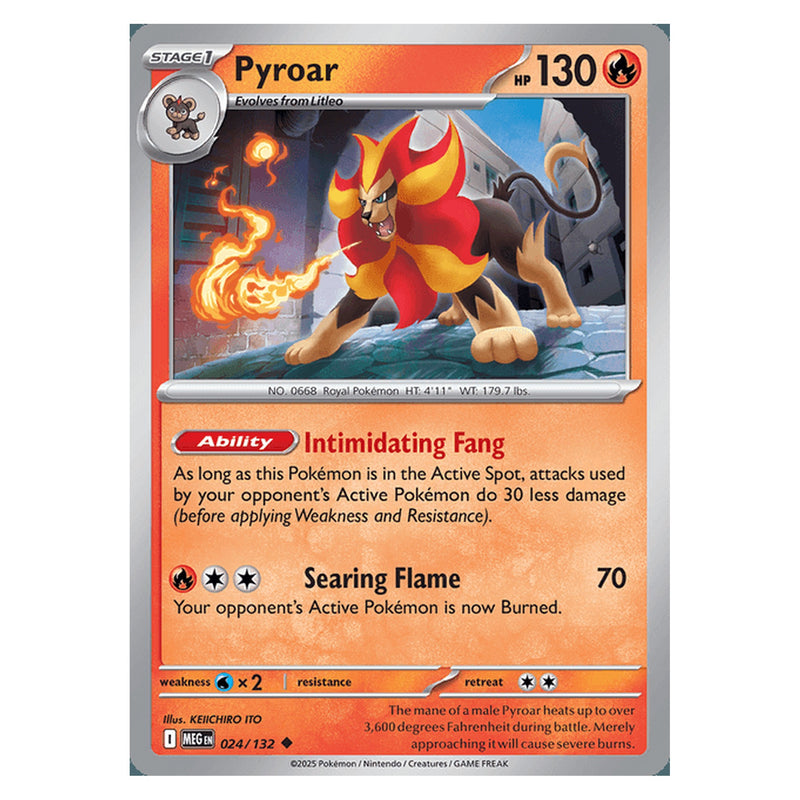 Pyroar - 024/132 - Uncommon (Mega evolution base)