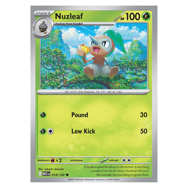 Nuzleaf - 014/132 - Common (Mega evolution base)