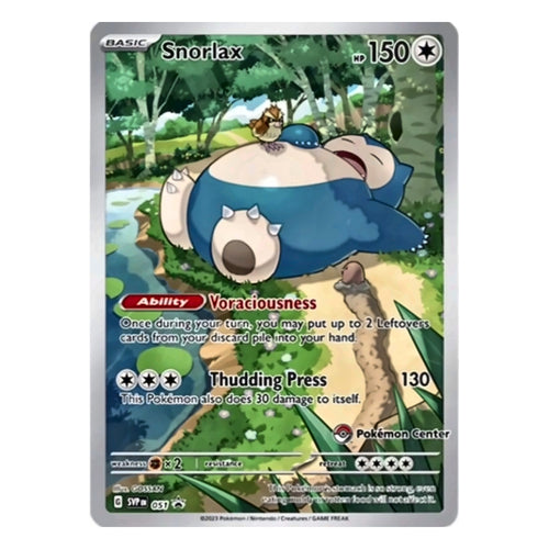 Snorlax #051 — Pokémon 151 Black Star Promo