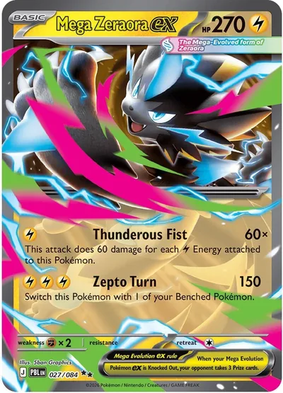 Mega Zeraora ex — Pitch Black