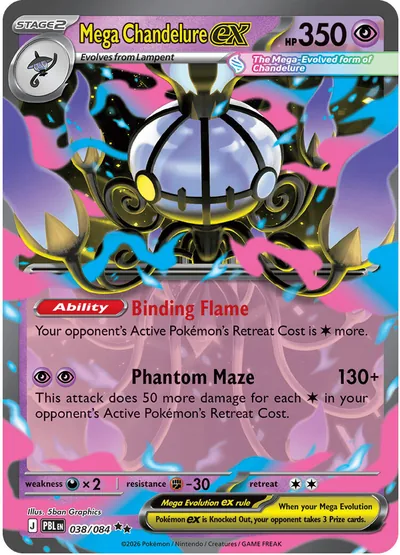 Mega Chandelure ex — Pitch Black