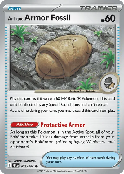 Antique Armor Fossil — Pitch Black